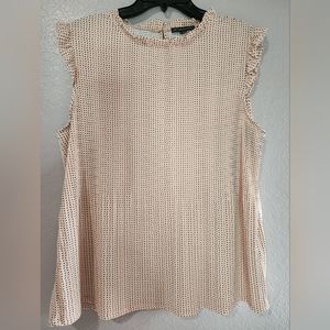 Adrianna Papell  Light Pink with Black  Dot.